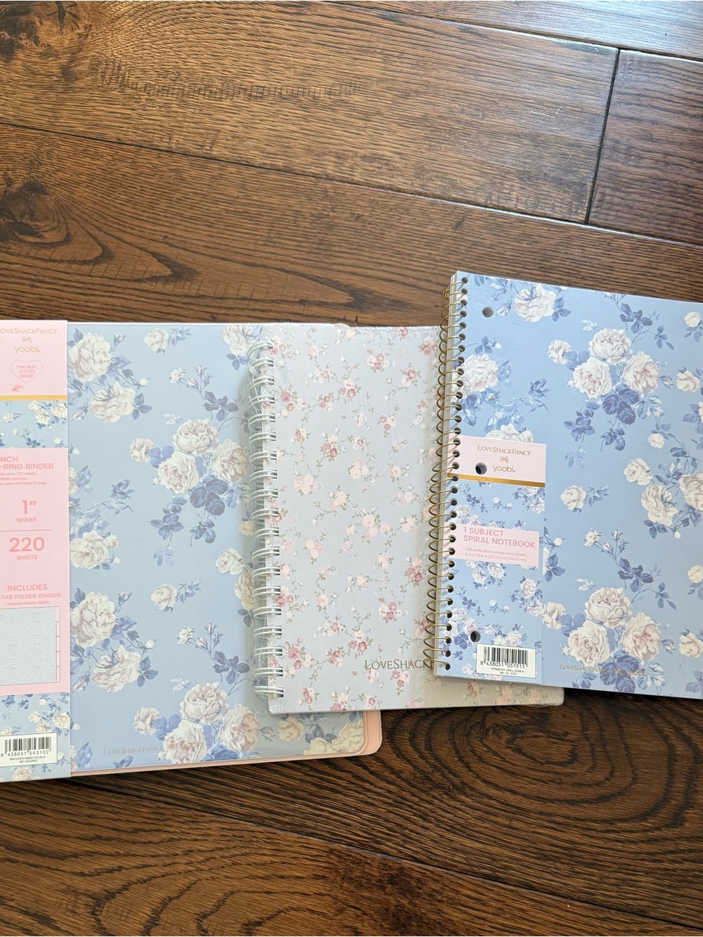 4 LoveShackFancy Blue Floral School items